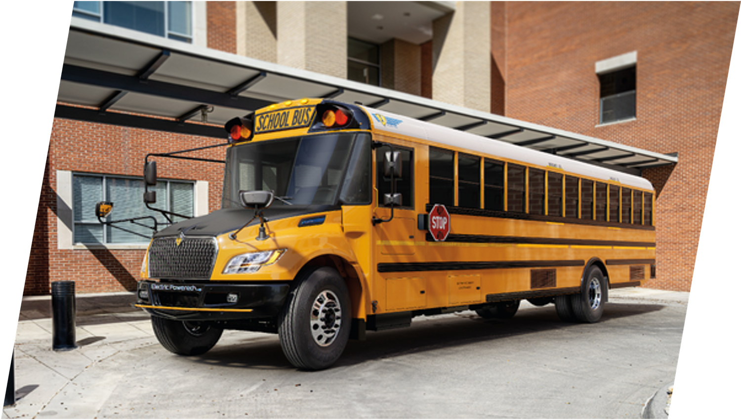 Electric Bus Parked